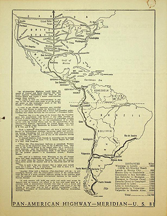 Pan American Highway Map